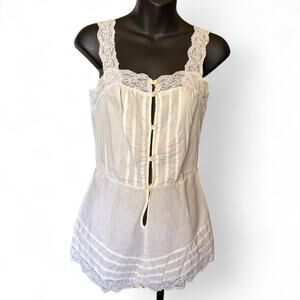 Vintage Vassarette Lace Teddy Romper – Cottagecore Fairy Lingerie  USA Made